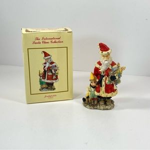 International Santa Claus Joulupukki Finland Elf Toys Figurine Christmas 1993